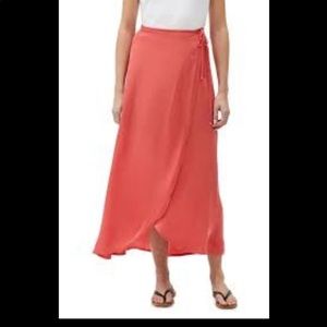 Michael Stars Jolene Sarong Maxi Skirt in Satin